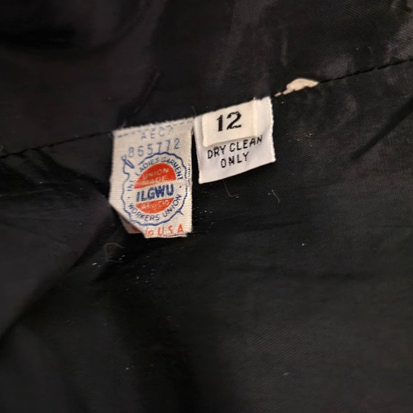 Vintage Scassi Black Cocktail Dress