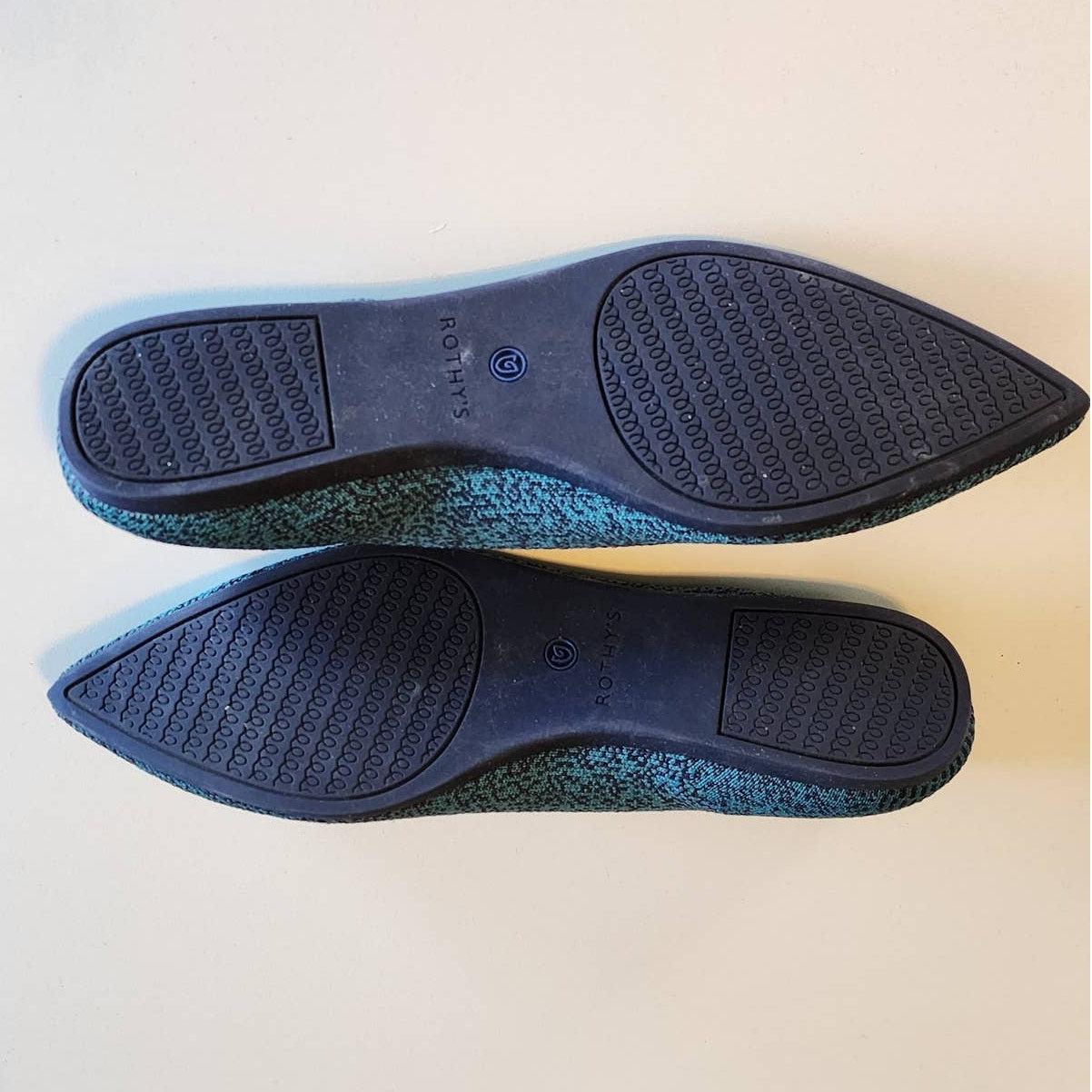 Rothy's Spruce Python Points Size 7.5