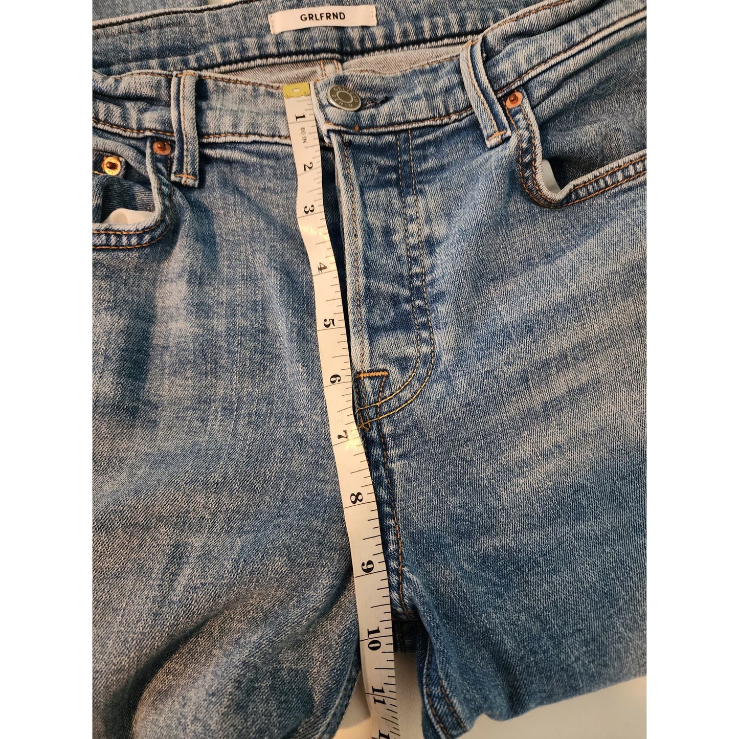 GRLFRND Denim Tatum Cropped Jeans with Raw Hem Size 27