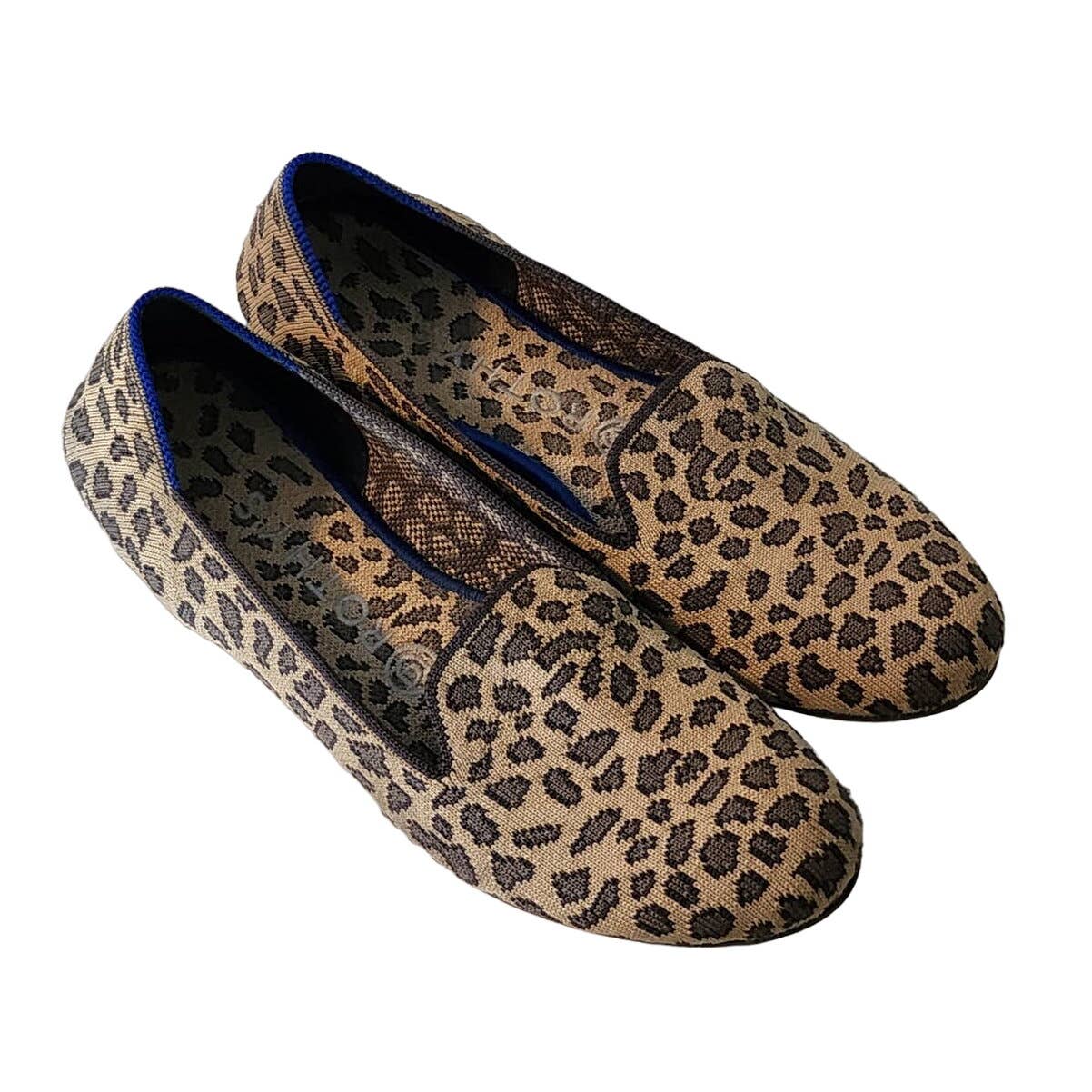 Rothy's Leopard Print Loafers size 8