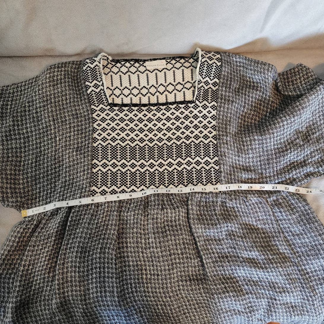 Ninaleuca Linen Babydoll Dress Boho Cottagecore Oversized size Large