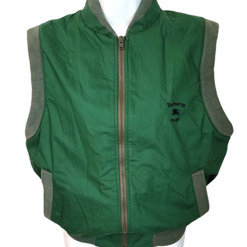 Vintage Burberry Sport Vest Hunter Green