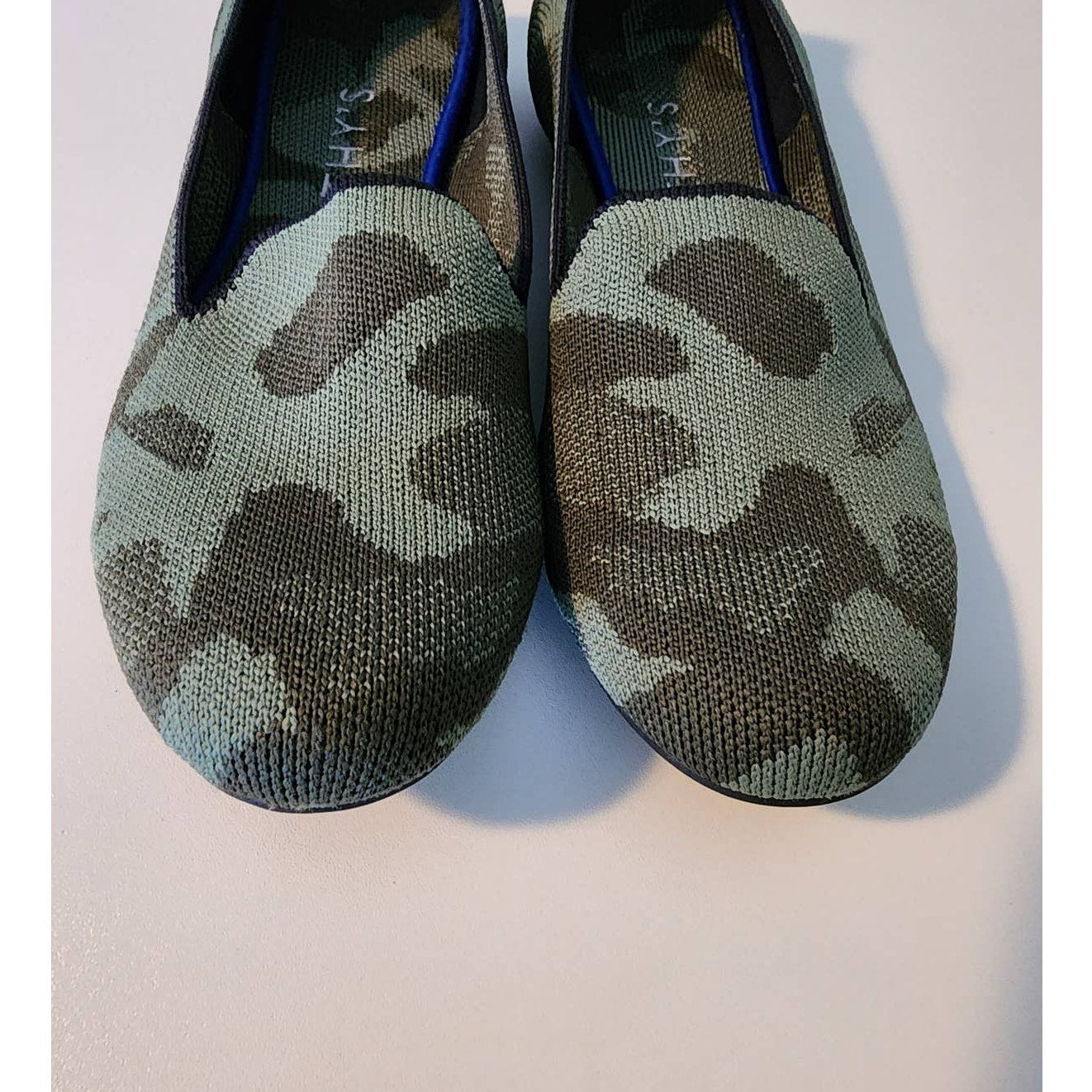 Rothy's Green Camo Loafer Size 8 Almond Toe Size 8