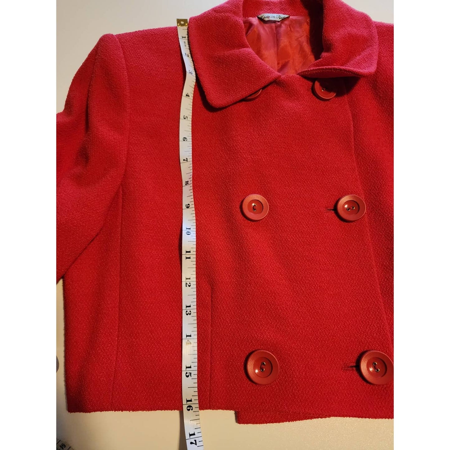 Pianforte di Max Mara Red Wool Suit Jacket & Sleeveless Dress size 44 / US 10