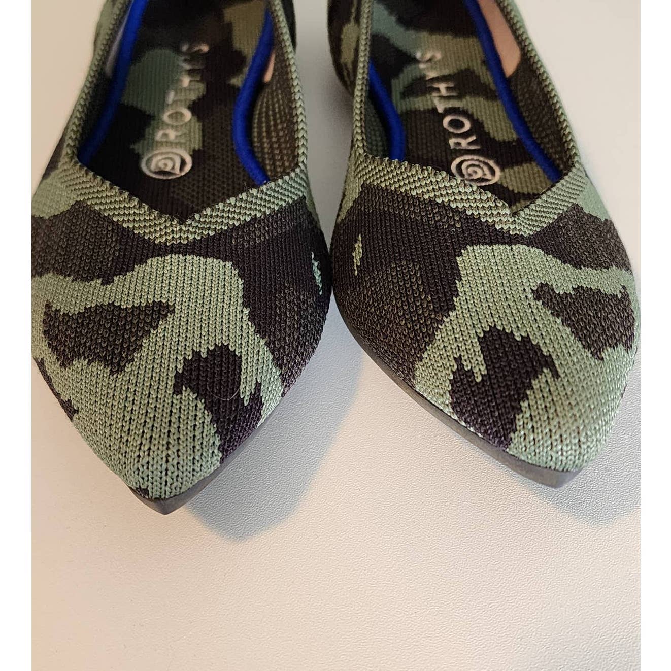 Rothy's Green Camo Point Size 8.5