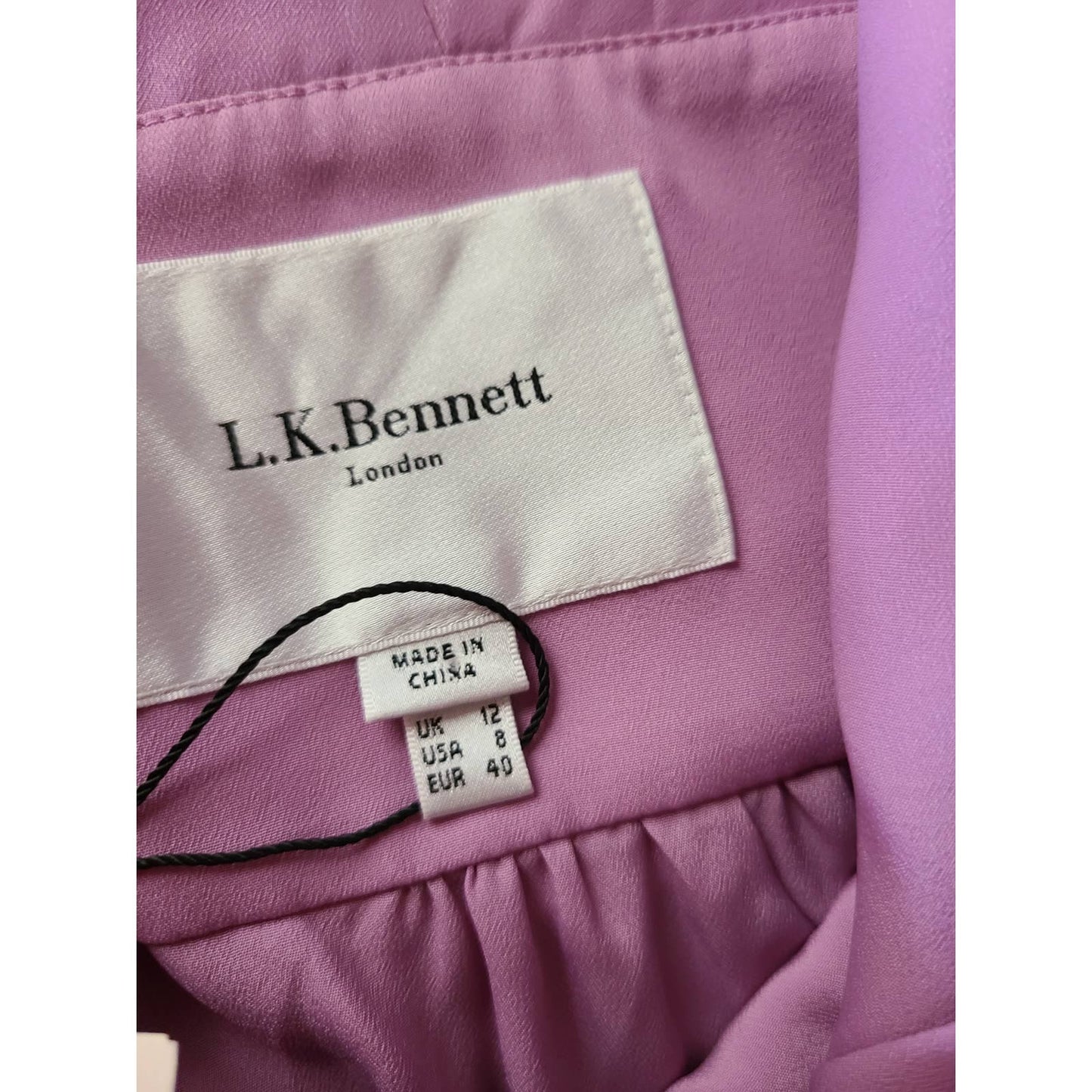 L.K. Bennett Lori Silk Dress Size 8