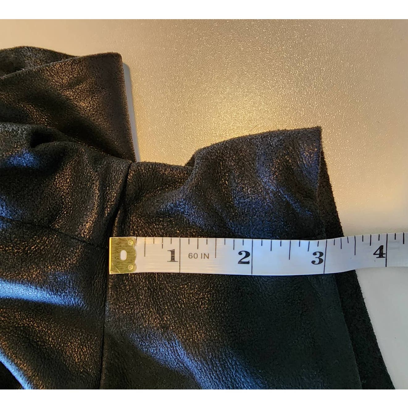 LaMarque Black Leather Jaira Paper bag Shorts
