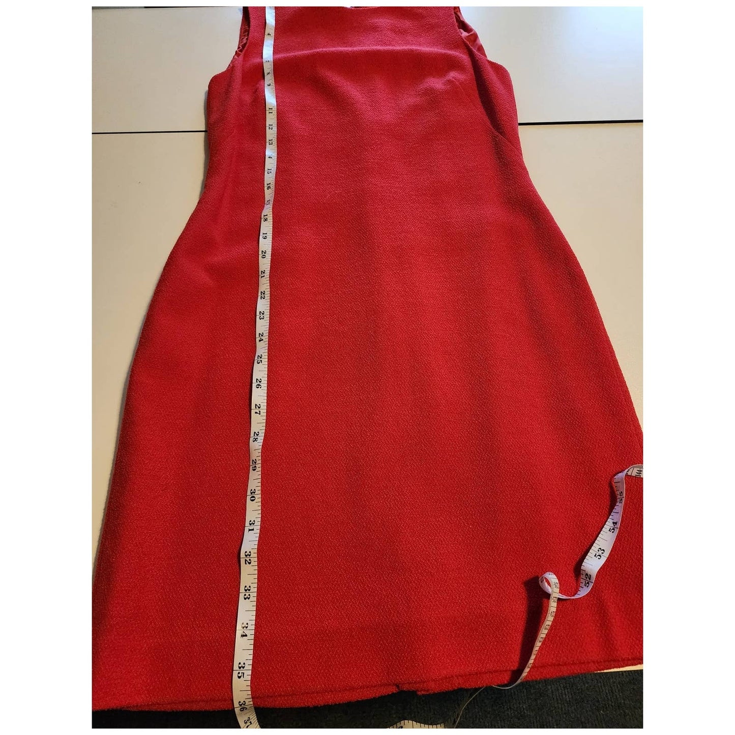 Pianforte di Max Mara Red Wool Suit Jacket & Sleeveless Dress size 44 / US 10