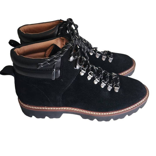Madewell Women's Enzo Black Suede Hiking Boots