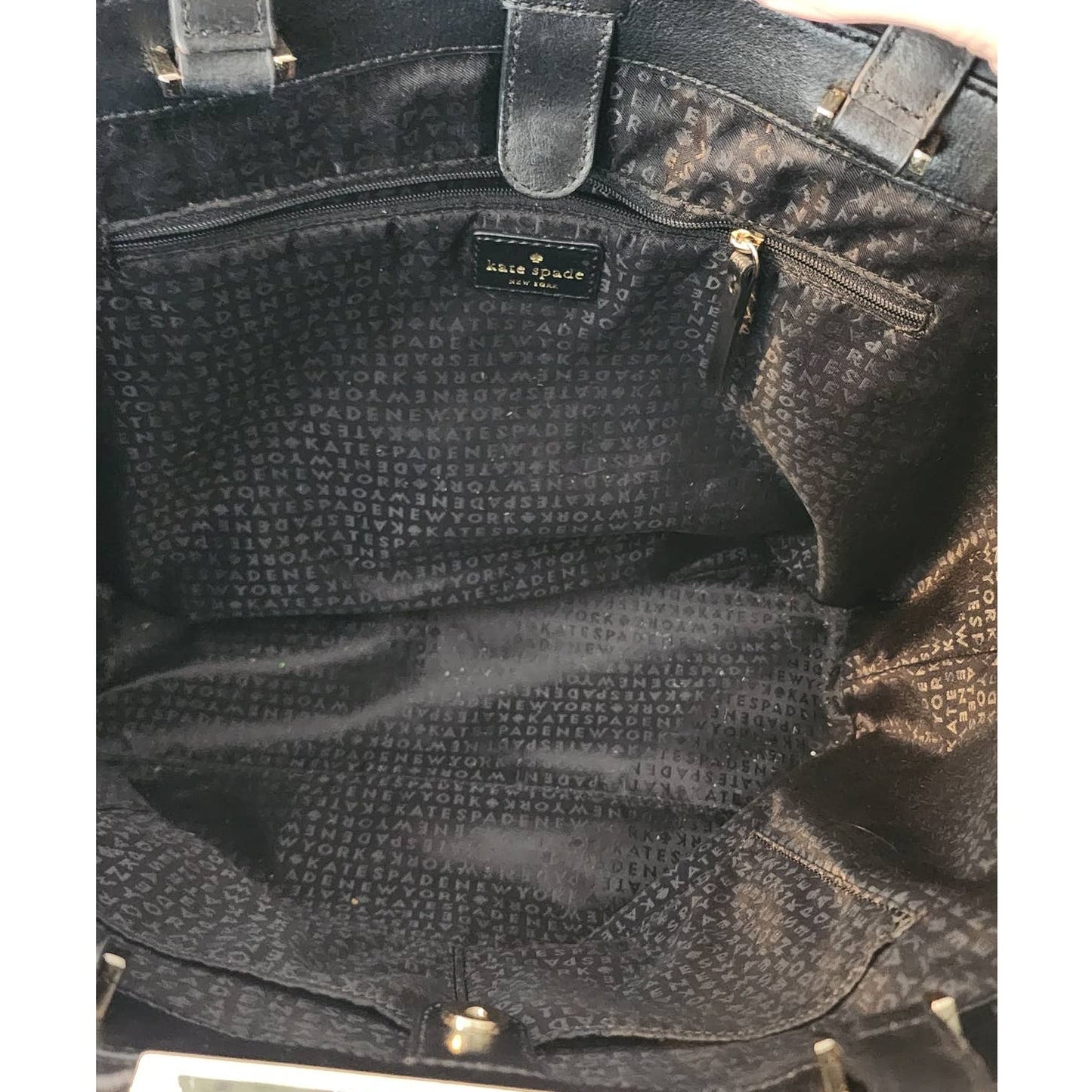 Kate Spade Camden Way Lenora Black Leather Tote