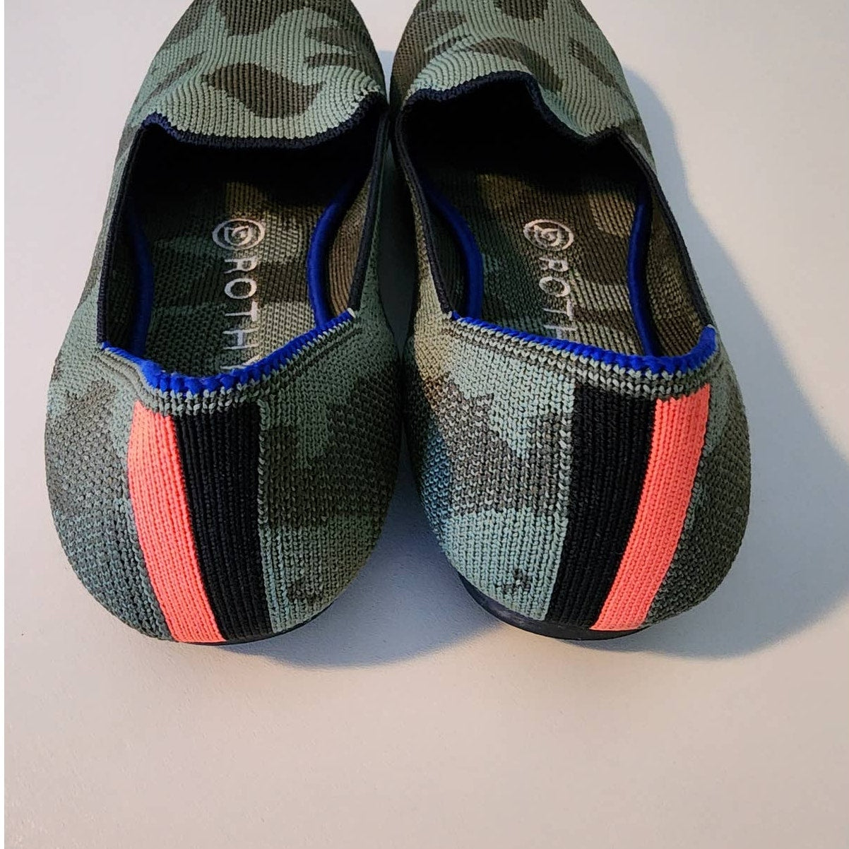 Rothy's Green Camo Loafer Size 8 Almond Toe Size 8