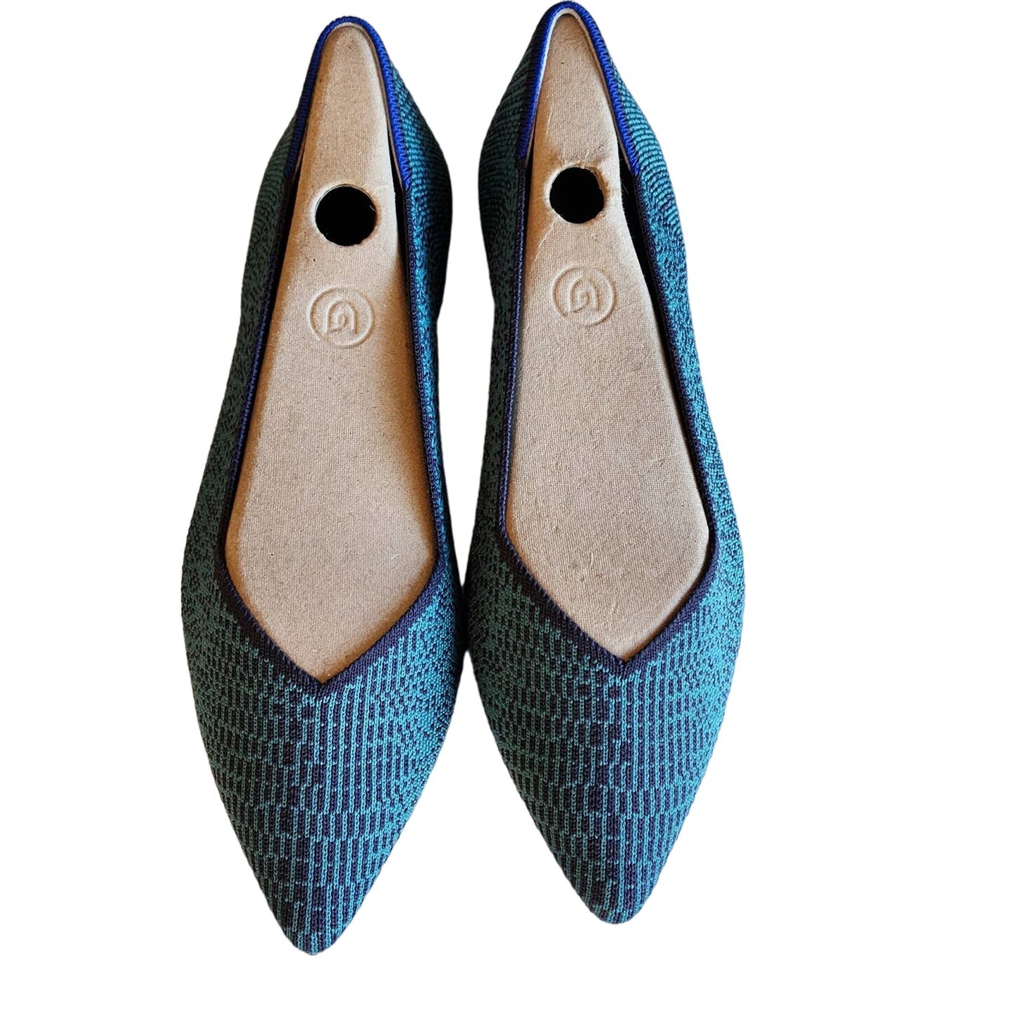 Rothy's Spruce Python Points Size 7.5