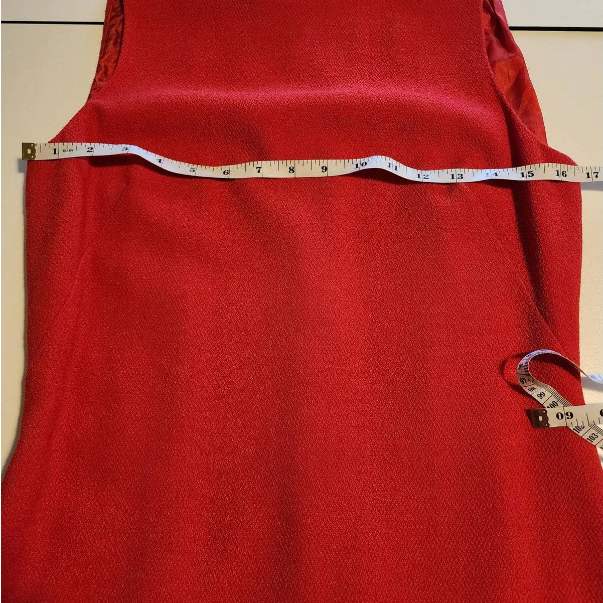 Pianforte di Max Mara Red Wool Suit Jacket & Sleeveless Dress size 44 / US 10